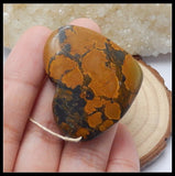 Turquoise Heart Shape Pendant 39x32x8mm 14.4g