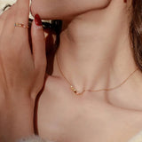 Smoky Quartz Crystal Zircon Sterling Silver Necklace