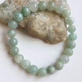 Light Green Calcite Jade Emerald Bracelet Healing Power Natural Stone Hand Chain