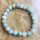 Light Green Calcite Jade Emerald Bracelet Healing Power Natural Stone Hand Chain