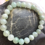 Light Green Calcite Jade Emerald Bracelet Healing Power Natural Stone Hand Chain