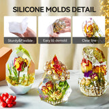 Gemstone Ore Faceted Bracelet Holder Jewelry Holder Silicone Mold