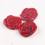 Gemstone Coral Bead Flower Carved Loose Coral Beads Roses