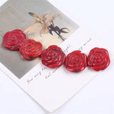 Gemstone Coral Bead Flower Carved Loose Coral Beads Roses