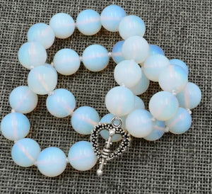 12mm Opal Chakra Healing Necklace with Love Clasps
