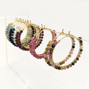 Gemstones Earrings Labradorite Opal Garnet Lapis Lazuli Turquoise Tourmaline