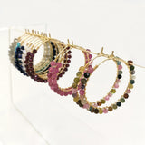 Gemstones Earrings Labradorite Opal Garnet Lapis Lazuli Turquoise Tourmaline