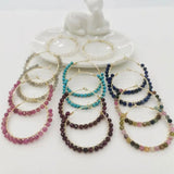 Gemstones Earrings Labradorite Opal Garnet Lapis Lazuli Turquoise Tourmaline