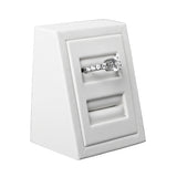 Gemtrue High DK2RT Jewelry Display Tool 50X60X35/15 Ivory Prop-2 Slot Ring Tower