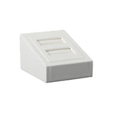 Gemtrue High DK2RT Jewelry Display Tool 50X60X35/15 Ivory Prop-2 Slot Ring Tower