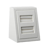 Gemtrue High DK2RT Jewelry Display Tool 50X60X35/15 Ivory Prop-2 Slot Ring Tower