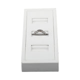 Gemtrue High DK3RT Ivory 3 Position Ring Ornaments 54X105X60 Jewelry Display