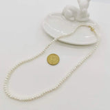 Freshwater Pearl Necklace Natural Pink 14K Filled Magnet Clasp Women Gift