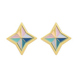 Genshin Impact 4 Point Star Earpin Earclip Earring