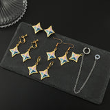 Genshin Impact 4 Point Star Earpin Earclip Earring