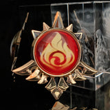 Genshin Impact Eyes Of God Metal KeyChains Trinket Anime Accessories