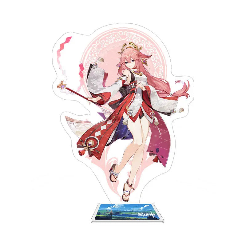 Genshin Impact Kazuha Figure Action Toy Kokomi Acrylic Stand Model