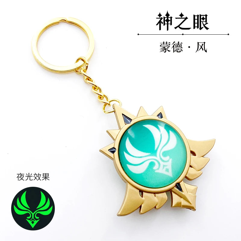 Genshin Impact Metal Keychain - Anime Bag Pendant Fans Gift