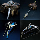 Genshin Impact Sword Keychains Cosplay Weapons Key Rings Collections