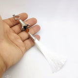Genshin Impact Zhongli Long Earrings Tassel Ear Clip