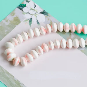 Ceramic Flat Round Beads for DIY Bracelet Jewelry