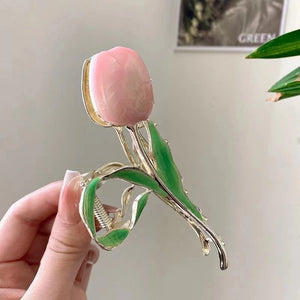 Large Metal Hairpin Flower Shark Clip Hair Accessories