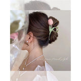 Large Metal Hairpin Flower Shark Clip Hair Accessories
