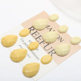 Cream Yellow Oval Resin Patch for DIY Earrings Stud