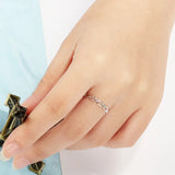925 Silver Love Ring Wedding Jewelry Gift