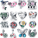 925 Silver Leaf Charm for 3mm Bracelet, Ladies Gift
