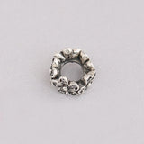 925 Silver Dazzling Daisies Flower & Clear CZ Charms for Bracelets