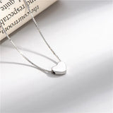 925 Silver Heart Pendant Necklace with Chain