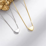 925 Silver Heart Pendant Necklace with Chain