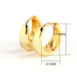 925 Silver Wide Gothic Stud Earrings Geometric Design