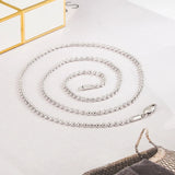 925 Sterling Silver Necklace 2.3MM 18-28 inch Bead Chain