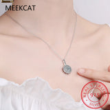 925 Sterling Silver Women's Spinel Pendants Necklace