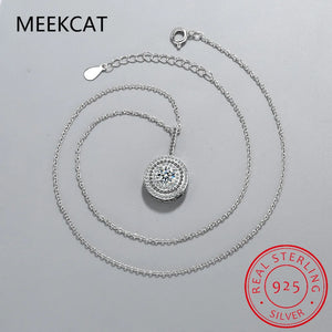 925 Sterling Silver Women's Spinel Pendants Necklace