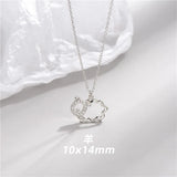 925 Silver Zodiac Signs Pendant Necklace with Zirconia Crystal