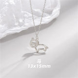 925 Silver Zodiac Signs Pendant Necklace with Zirconia Crystal