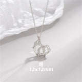 925 Silver Zodiac Signs Pendant Necklace with Zirconia Crystal