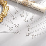 925 Silver Zodiac Signs Pendant Necklace with Zirconia Crystal