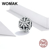 925 Sterling Silver Snowflakes Charm Beads for Bracelet Making
