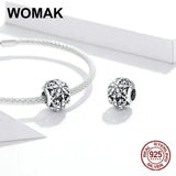 925 Sterling Silver Snowflakes Charm Beads for Bracelet Making