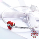 925 Sterling Silver Heart Charm for Bracelet Pendant Jewelry Making