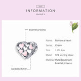 925 Silver Girl Heart Charm for Bracelet Pendant