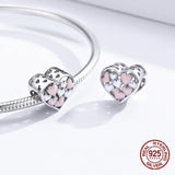925 Silver Girl Heart Charm for Bracelet Pendant