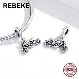 925 Silver Pendant Motorcycle Charm for Women