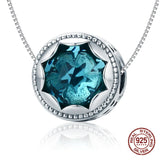925 Silver Starry Sky Crystal Glass Beads for Bracelet Pendant Jewelry Making