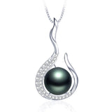 Natural Freshwater Pearl Pendant Necklace 925 Sterling Silver