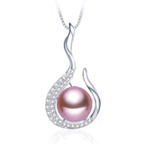 Natural Freshwater Pearl Pendant Necklace 925 Sterling Silver